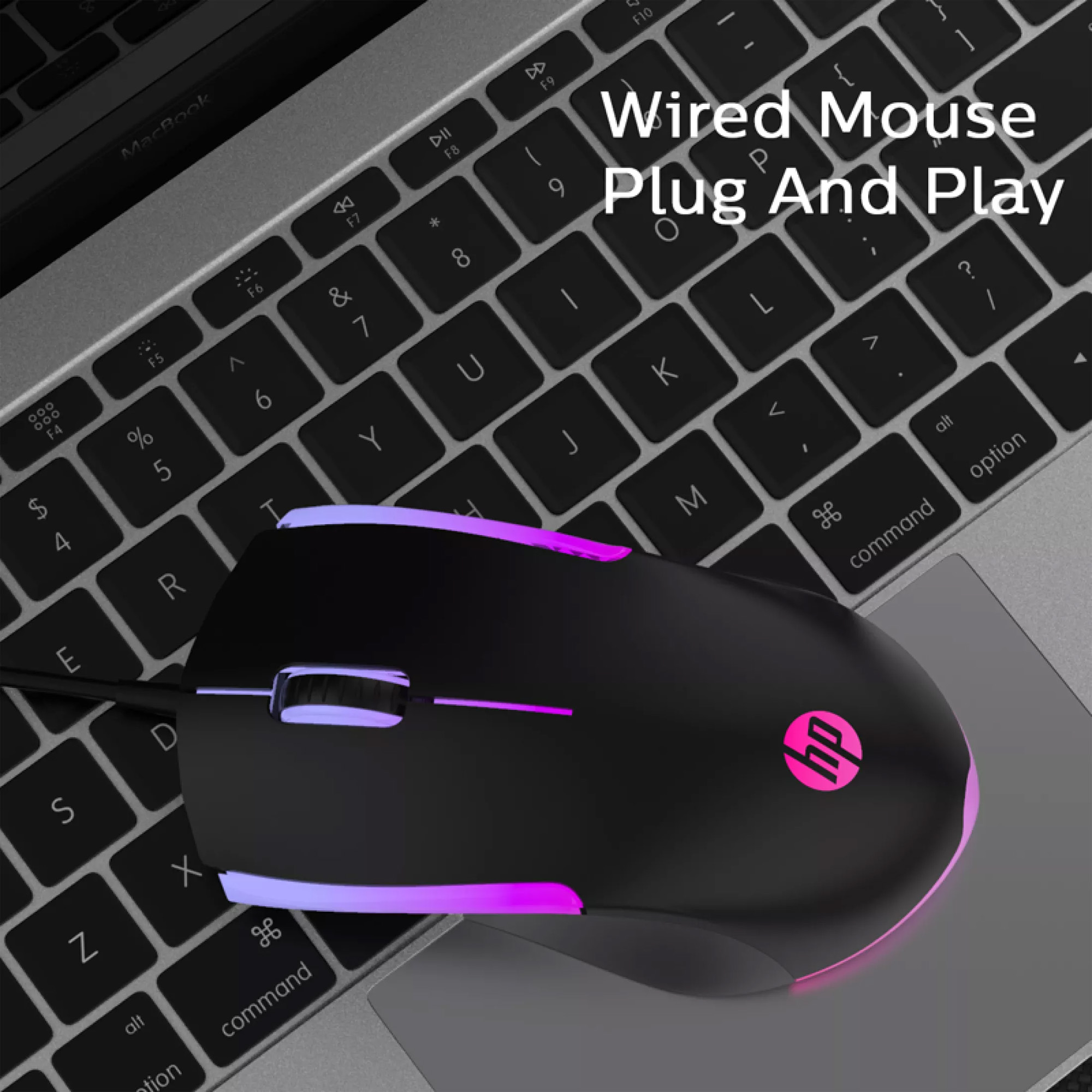 HP M160 Wired RGB LED Gaming Mouse 